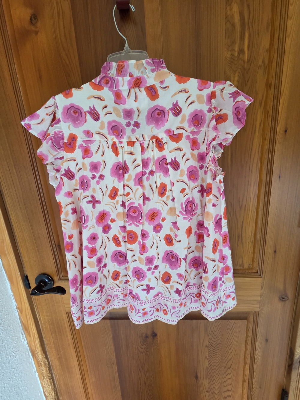 POL Floral Tassel Tunic - Pink & Orange Flowers - Picture 8 of 9